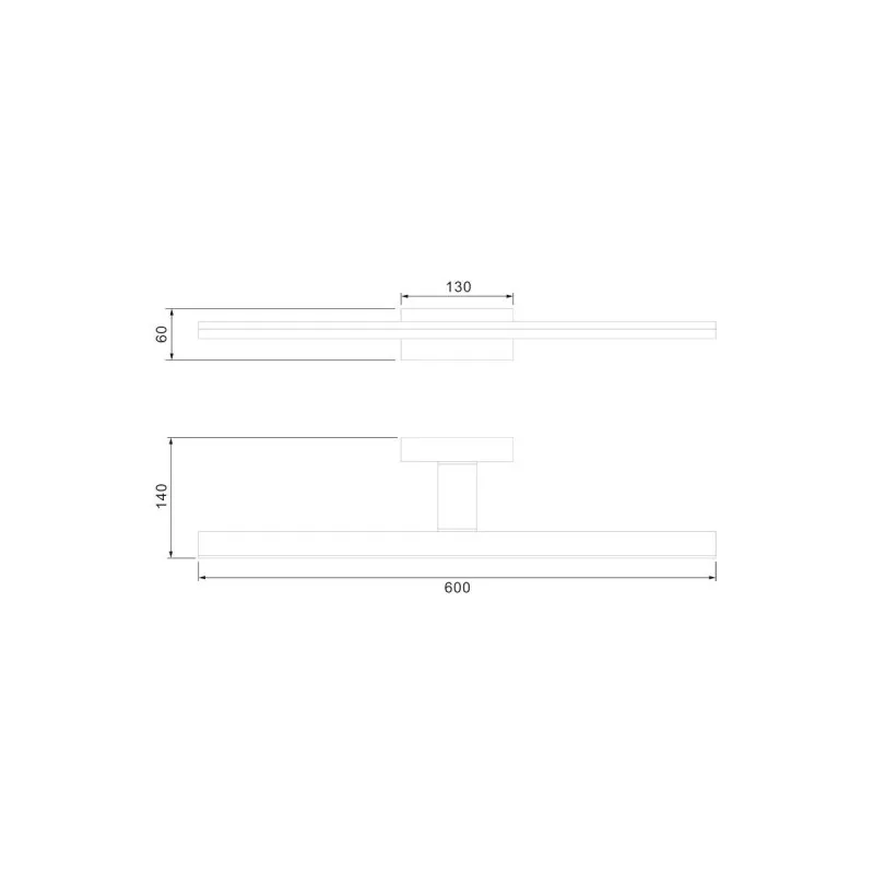 Applique Murale Morne 1x16W Chromé