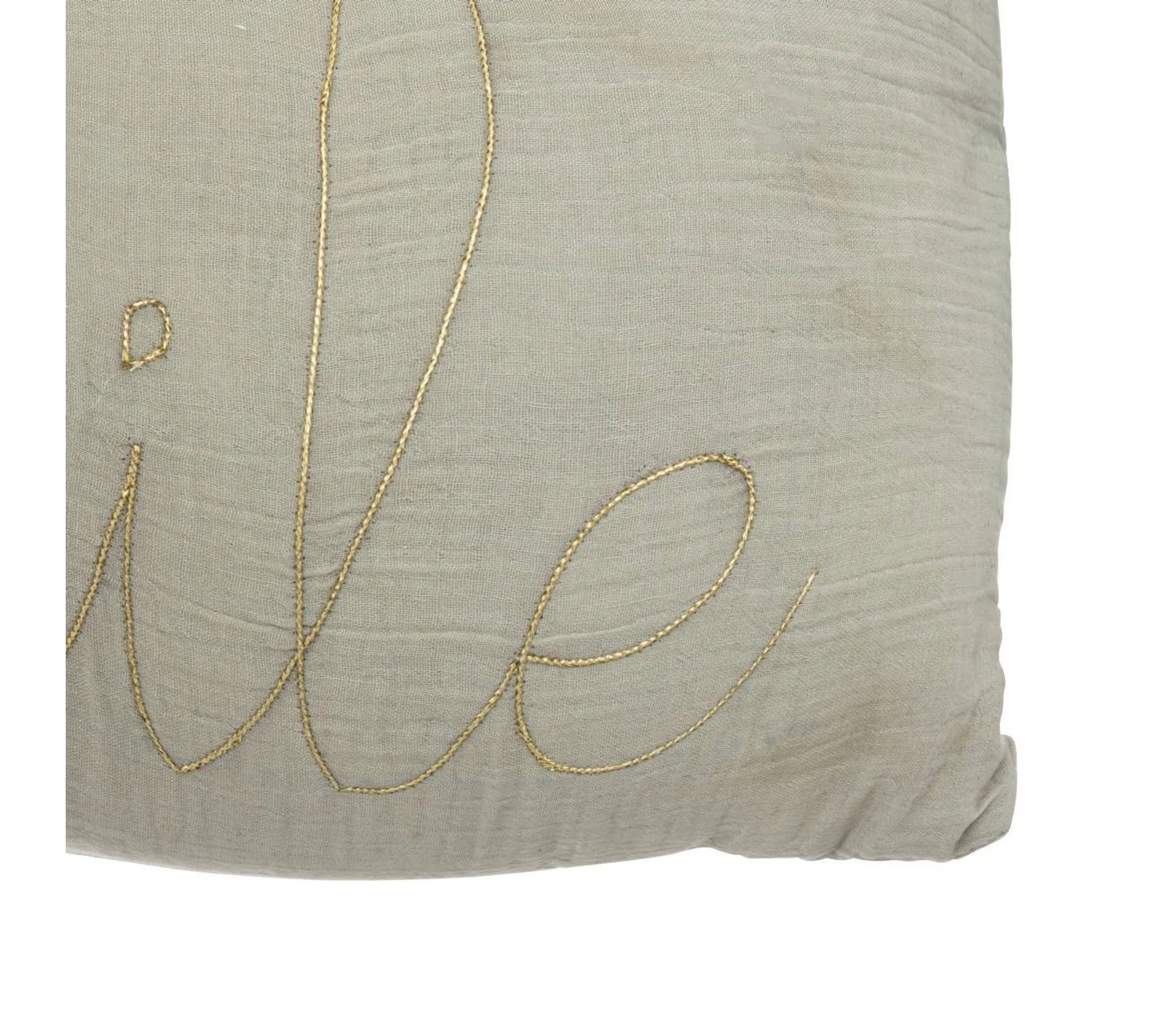 Coussin Déco "poétique" 30x50cm Vert