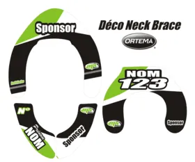 Kit déco personnalisé Neck Brace Ortema MX STICKERS