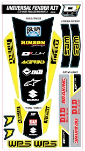 Kit déco Universel Jaune Suzuki D'COR