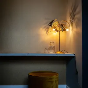 Lampe de table Art Déco dorée à 3 lumières - Botanica