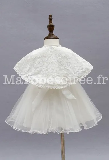 Merveille robe avec roses et une jupe vaporeuse réf: EF9120 en Coton, Dentelle, Tulle