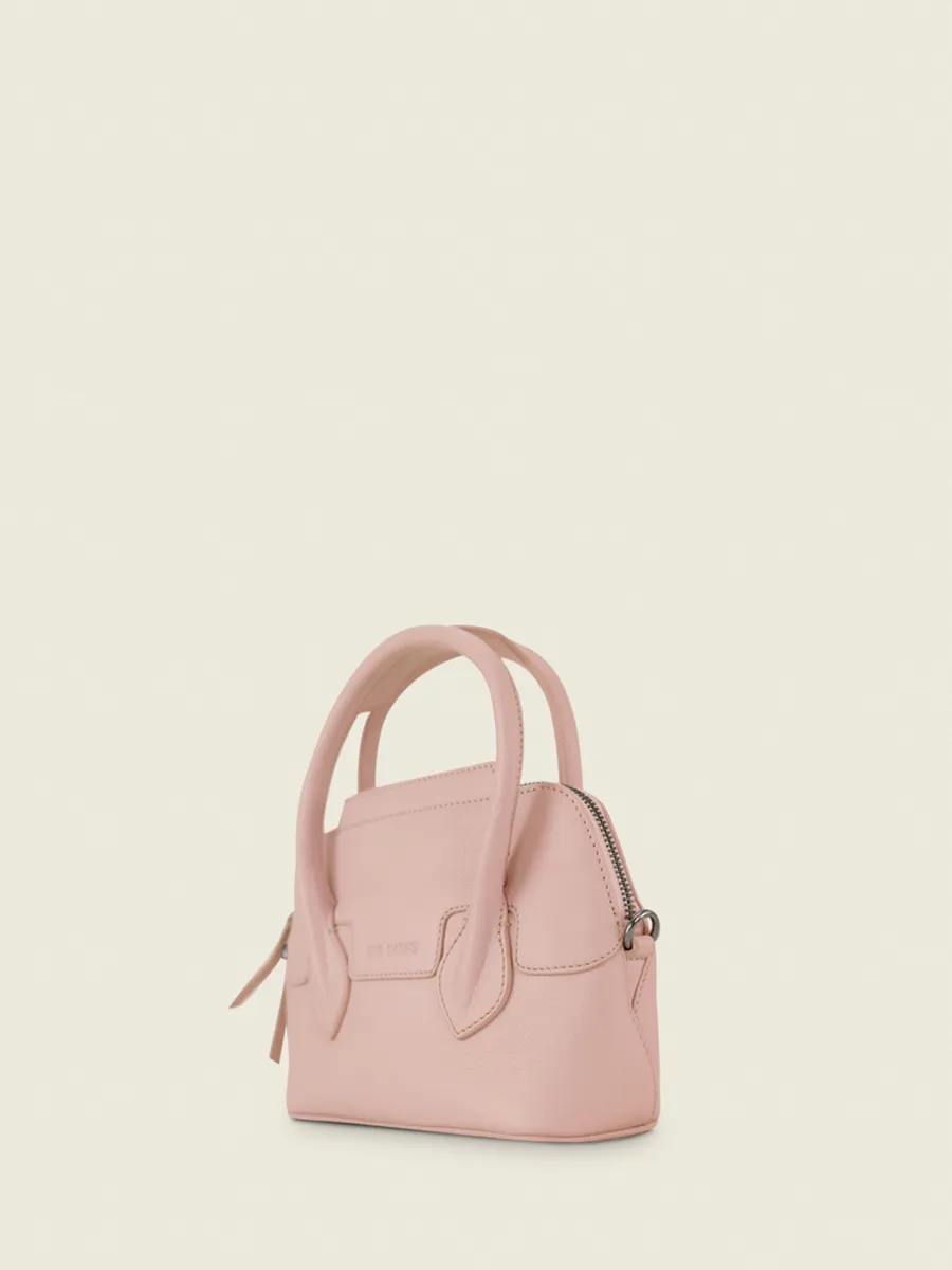 MINI SAC À MAIN CUIR ROSE FEMME Gisèle XS Pastel - Poudré