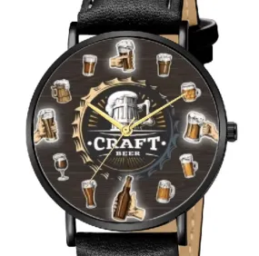 Montre Bière Bracelet Cuir Craft Beer
