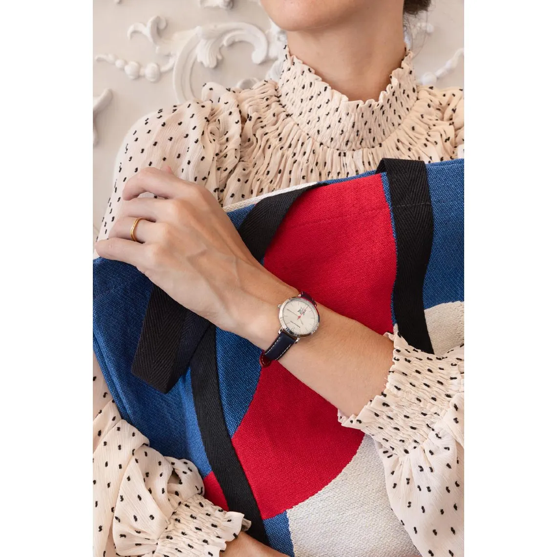 Montre Femme Pierre Lannier Élysée - 453D626 Bracelet Cuir Bleu | 3 Suisses