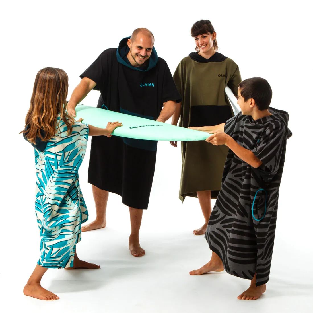 PONCHO SURF 500 ADULTE Kaki