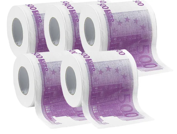Prix Papier Toilette ''500 €'' pas cher | Farces et attrapes 