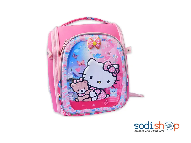 Sac à Dos Hello Kitty Pour Petite Fille Joli Design Couleur Rose LB0091 