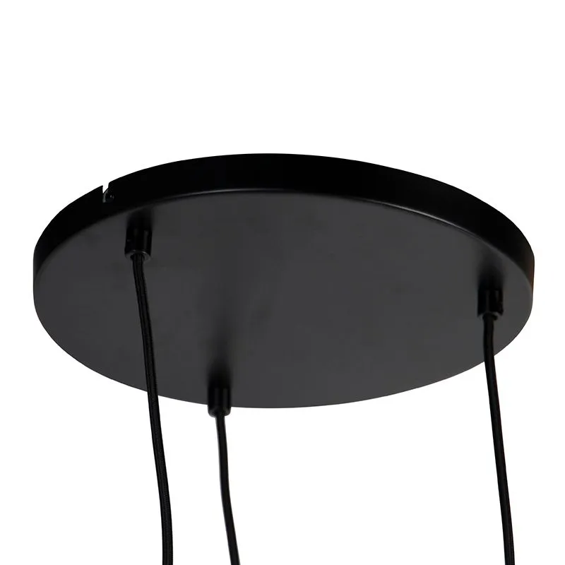 Suspension Art Déco or 45 cm 3 lumières - BLISS MESH