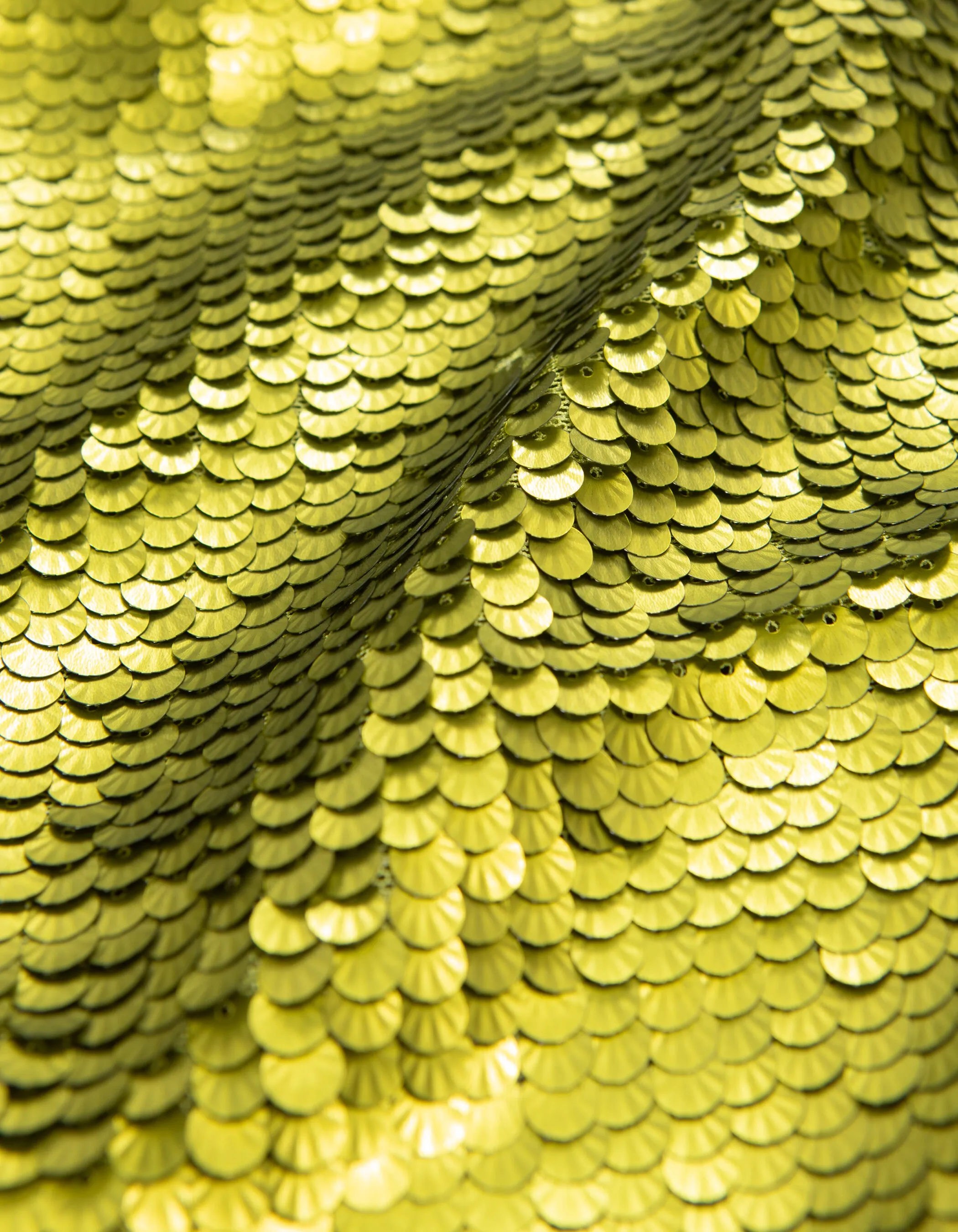 Top anis recyclé tout sequins métallisés Femme