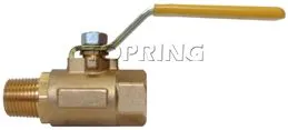 Topring 65-705 Robinet quart de tour en laiton 3/8 (f) NPT x 3/8 (m) NPT