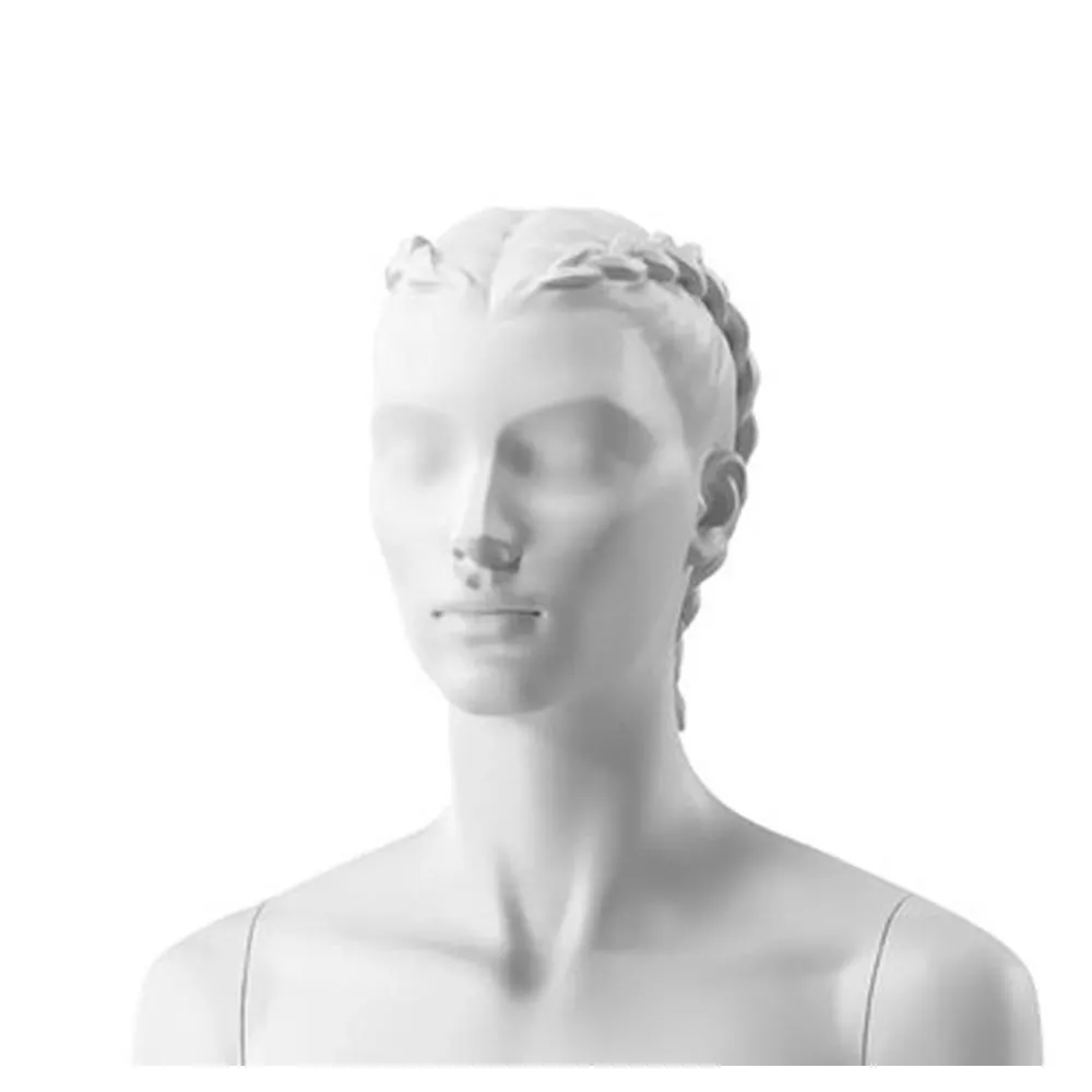 Tête de mannequin pour collection urban, stylisée edgy européen blanc